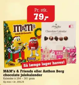 Poetzsch Padborg M&M's chocolate julekalender tilbud