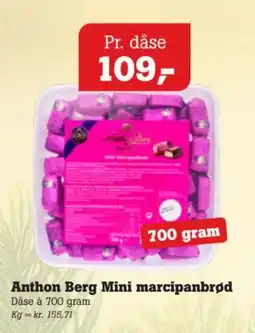 Poetzsch Padborg Anthon Berg Mini marcipanbrød tilbud