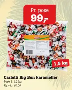 Poetzsch Padborg Carletti Big Ben karameller tilbud