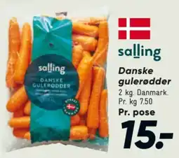 Bilka Salling Danske gulerødder tilbud