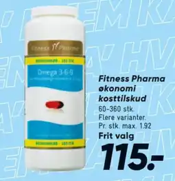 Bilka Fitness Pharma økonomi kosttilskud tilbud