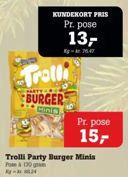 Poetzsch Padborg Trolli Party Burger Minis tilbud