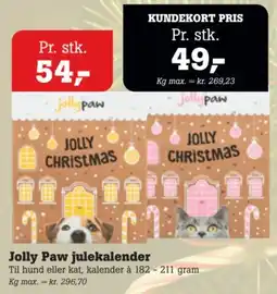Poetzsch Padborg Jolly Paw julekalender tilbud