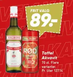 Bilka Aalborg Taffel Akvavit tilbud