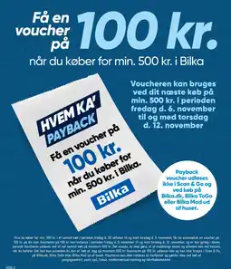 Bilka Hvem Ka' Payback tilbud