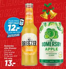Bilka Somersby eller Breezer tilbud