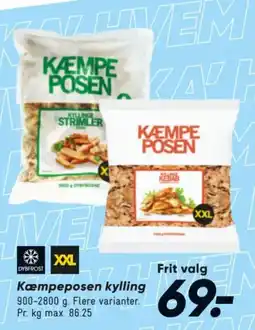 Bilka Kæmpeposen kylling tilbud