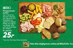 Bilka Bistro morgenmadsbuffet tilbud