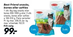 Bilka Best Friend snacks, bones eller softies tilbud