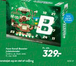 Bilka Faxe Kondi Booster julekalender tilbud