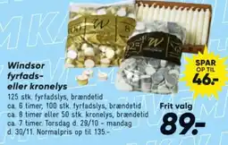Bilka Windsor fyrfads- eller kronelys tilbud