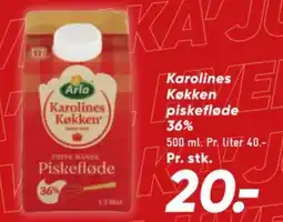Bilka Arla Karolines Køkken piskefløde 36% tilbud