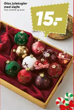 Bilka Glas julekugler tilbud