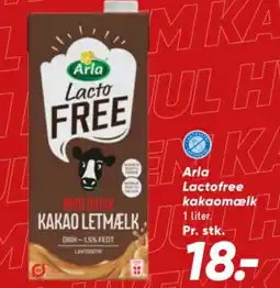 Bilka Arla Lactofree kakaomælk tilbud