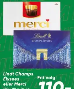 Bilka Lindt Champs Élysees eller Merci tilbud