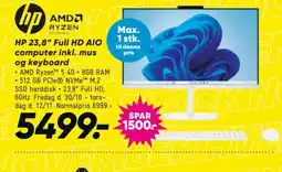 Bilka Hp 23,8" full hd aio computer tilbud