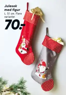 Bilka Julesok med figur tilbud