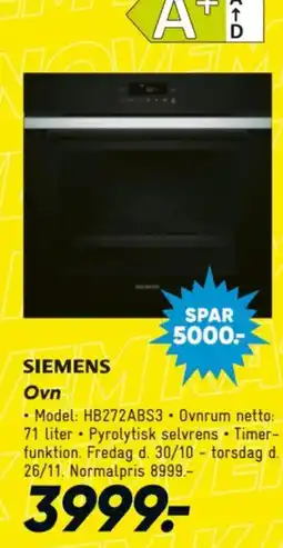 Bilka Siemens Ovn tilbud