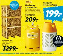 Bilka Kosangas Flaskegas - ombytning tilbud