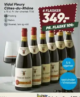 Bilka Vidal Fleury Côtes-du-Rhône tilbud