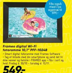Bilka Frameo digital Wi-Fi fotoramme 10,1" PFF-1024B tilbud