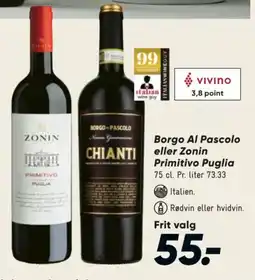 Bilka Borgo Al Pascolo eller Zonin tilbud