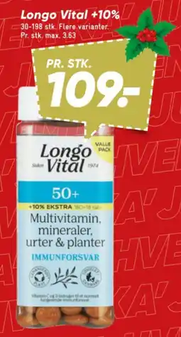 Bilka Longo Vital 50+ tilbud