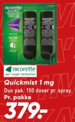 Bilka nicorett quickmist tilbud