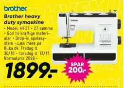 Bilka Brother heavy duty symaskine tilbud