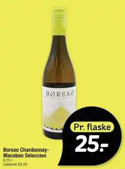Fakta Tyskland Borsao Chardonnay-Macabeo Selección tilbud