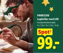Lidl Parkside Lupbriller med LED tilbud