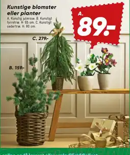 Bilka Kunstige blomster eller planter tilbud