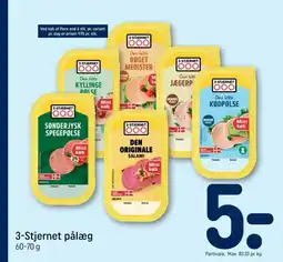 REMA 1000 3-stjernet pålæg tilbud