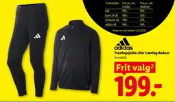 Lidl adidas træningsjakke eller træningsbukser tilbud