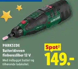 Lidl Parkside batteridreven finboresliber 12 V tilbud