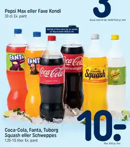 REMA 1000 Coca-Cola Fanta Tuborg Squash Schweppes tilbud