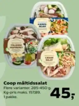 Kvickly Coop måltidssalat tilbud