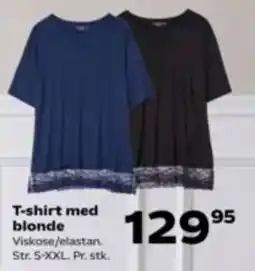 Kvickly T-shirt med blonde tilbud