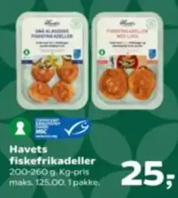 Kvickly Havets fiskefrikadeller tilbud