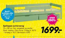 Bilka Spiloppe juniorseng tilbud