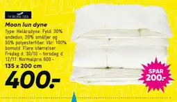 Bilka Nordisk Fjer Moon lun dyne tilbud