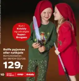 Kvickly Rolfe pyjamas eller natkjole tilbud
