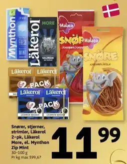 Løvbjerg Snører, stjerner, strimler, Läkerol tilbud