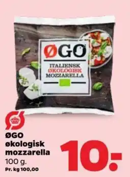 Netto ØGO økologisk mozzarella tilbud