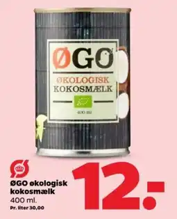 Netto ØGO økologisk kokosmælk tilbud