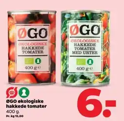 Netto ØGO økologiske hakkede tomater tilbud