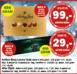Købmandsgården Anthon Berg Luxury Gold Eiske tilbud