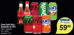 Fakta Tyskland Coca Cola Zero - Varianter el. PET tilbud