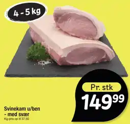 Fakta Tyskland Svinekam u/ben tilbud