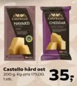Kvickly Castello hård ost tilbud